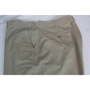Brooks Brothers Mens Khaki Chino Pants Flat Front Cotton Twill 38x34 Tan